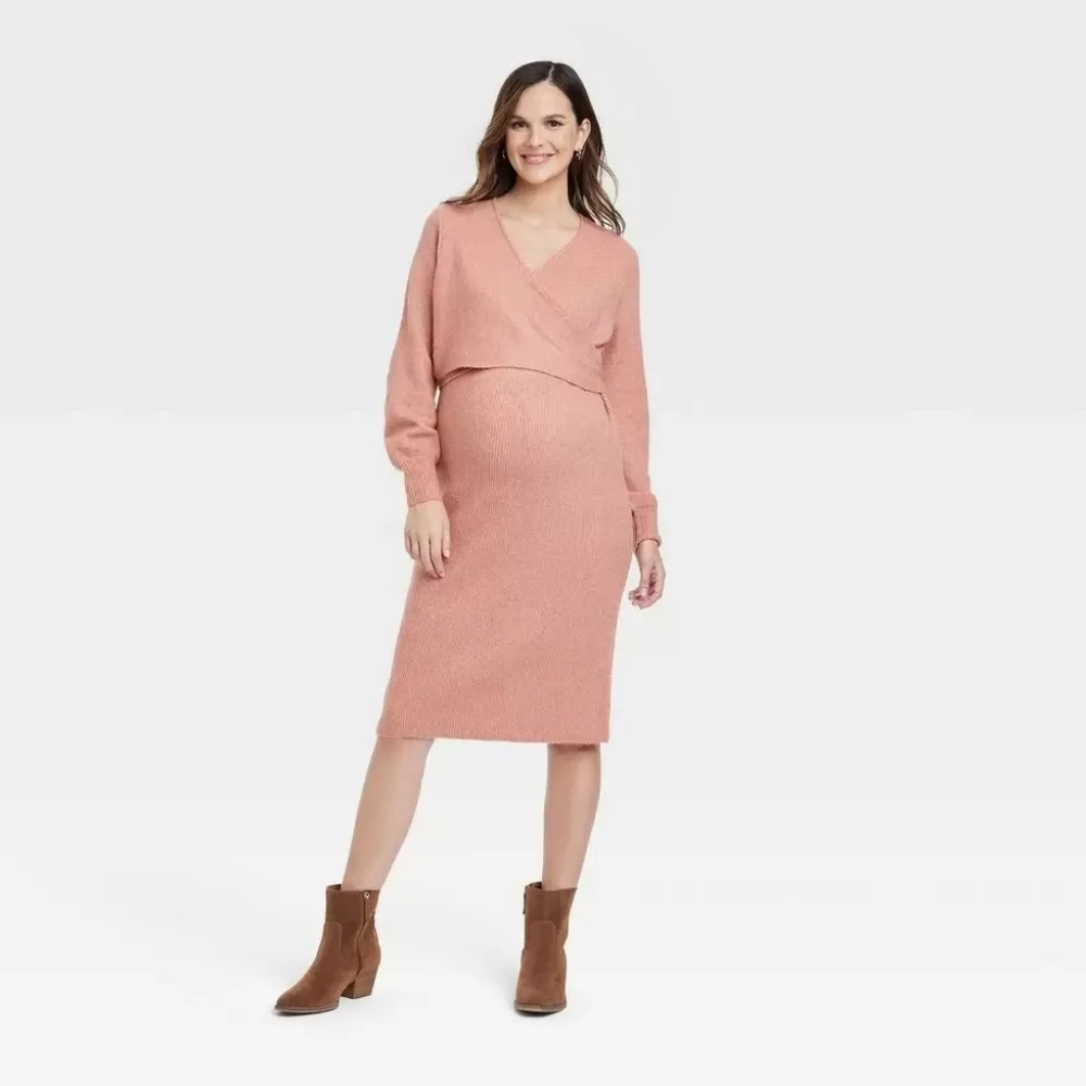 07 Isabel Maternity Sweater Dress - Picture 1 of 10